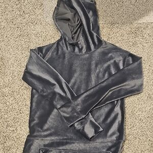 Girl's fleece matching running outfit with hoodie. SO brand from Kohls..